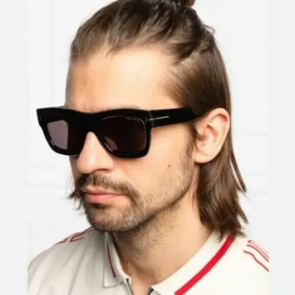 Tom Ford Men Havana Brown Square BRAND NEW Sunglasses WAGNER-02 FT0558 52E - Picture 10 of 11